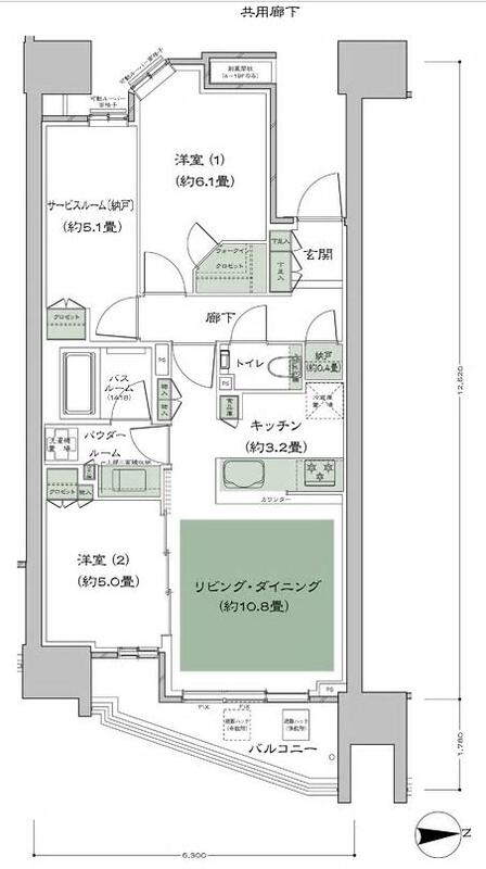 シティタワー品川パークフロントの間取り