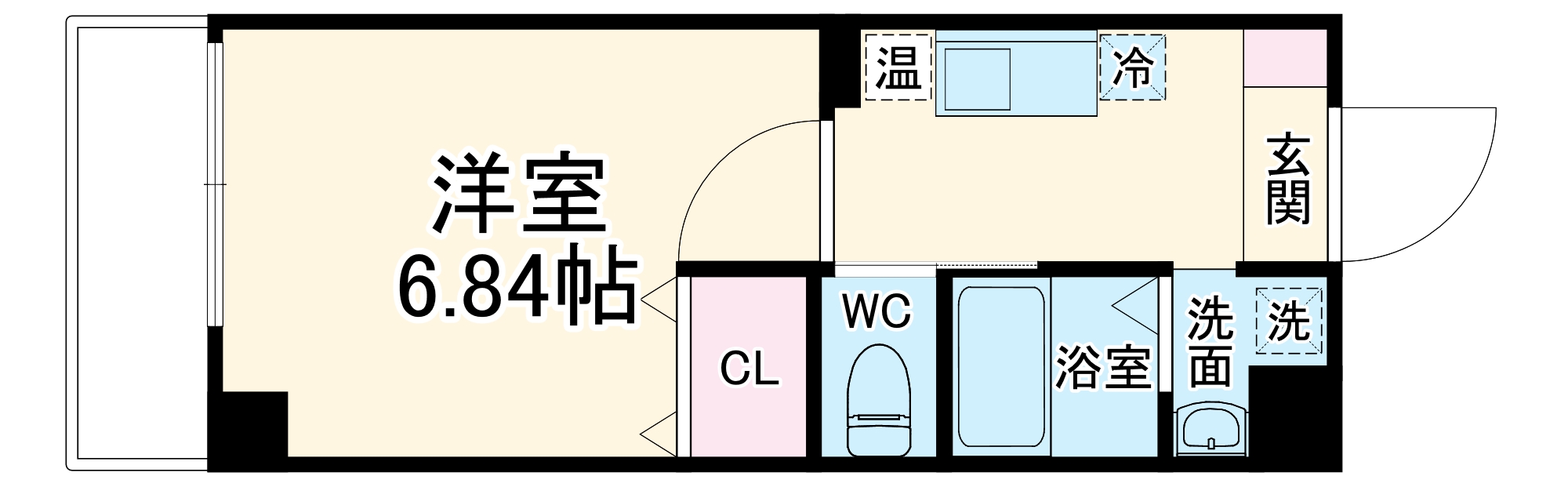 みおつくし西梅田IVの間取り