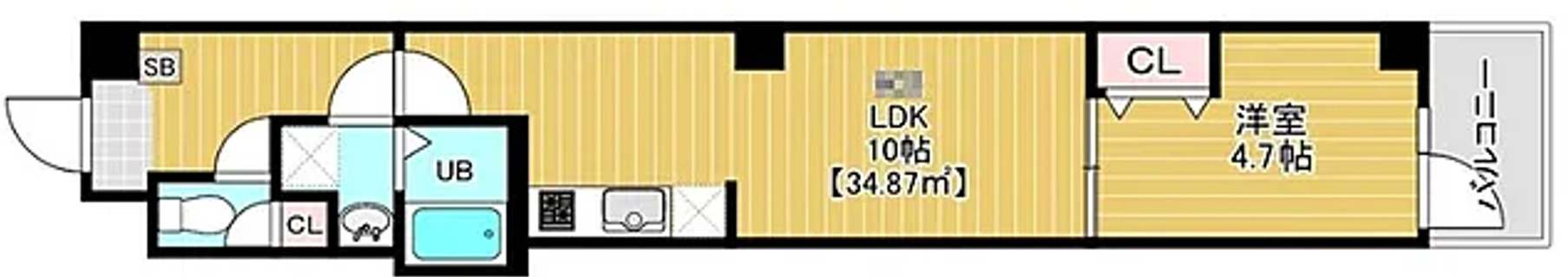 南砂の完工年月(2026年9月)築の賃貸マンションの間取り