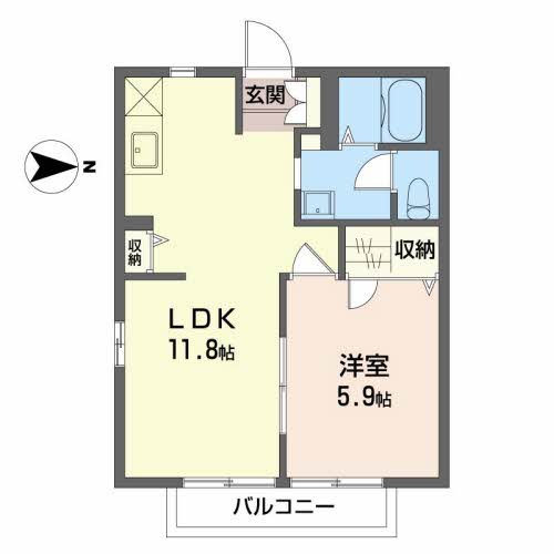 シャーメゾンサンヨウの間取り