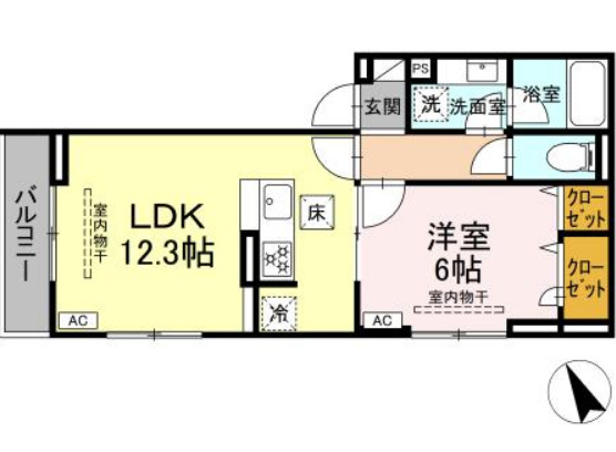 ブバルディア湘南辻堂の間取り