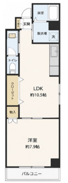 CALLING Osaka Hommachiの間取り