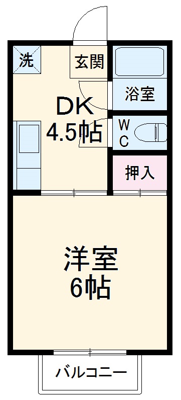 シティコーポすずらんⅡの間取り