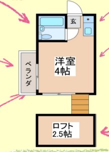 アパートメゾン明和の間取り