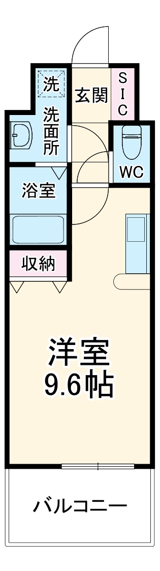 野里の完工年月(2009年3月)築の賃貸マンションの間取り