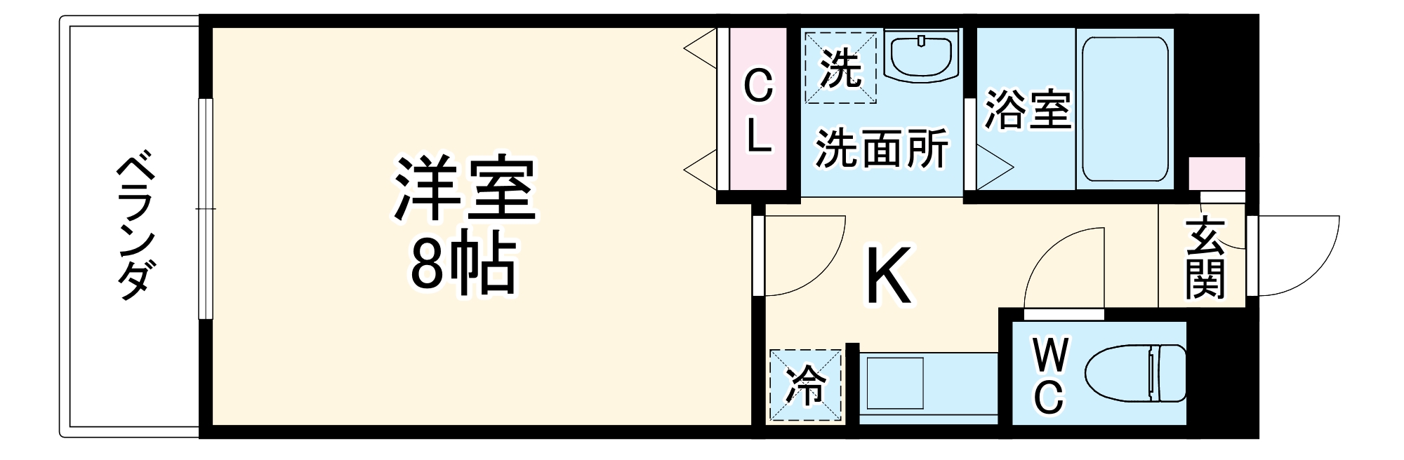 コスモ新百合丘Ⅱの間取り