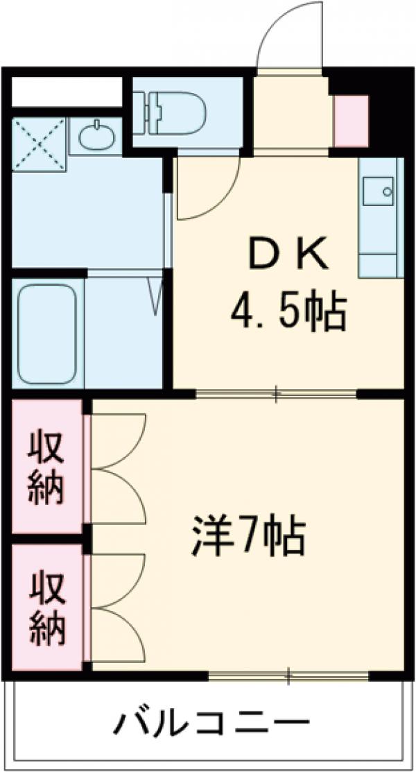 アンプルールフェール中央の間取り