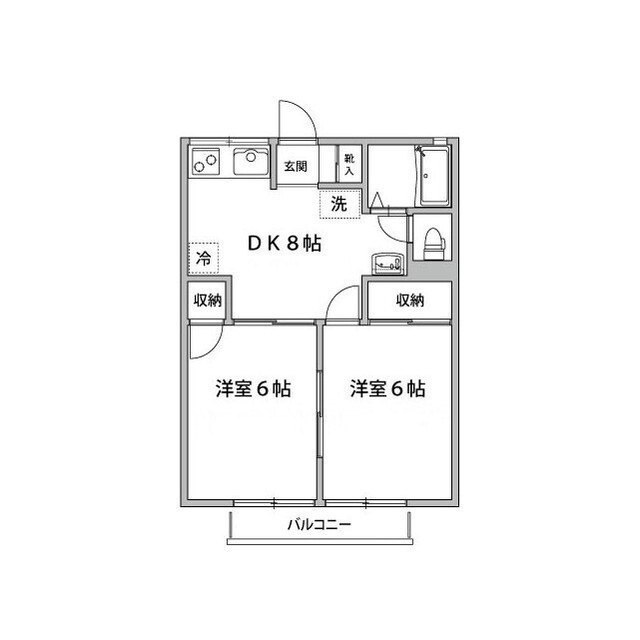ドミール片岡の間取り