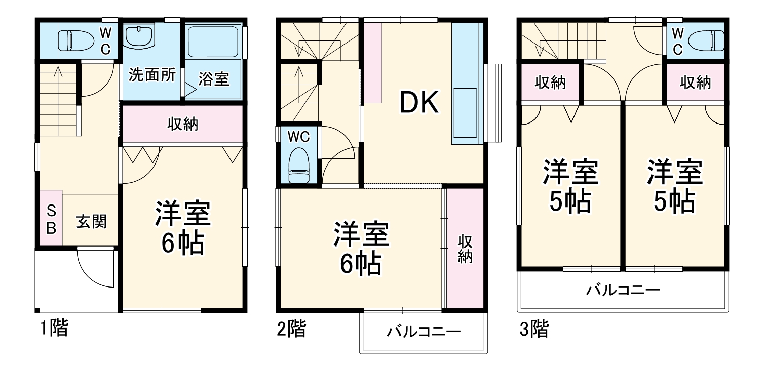 豊岡町戸建の間取り