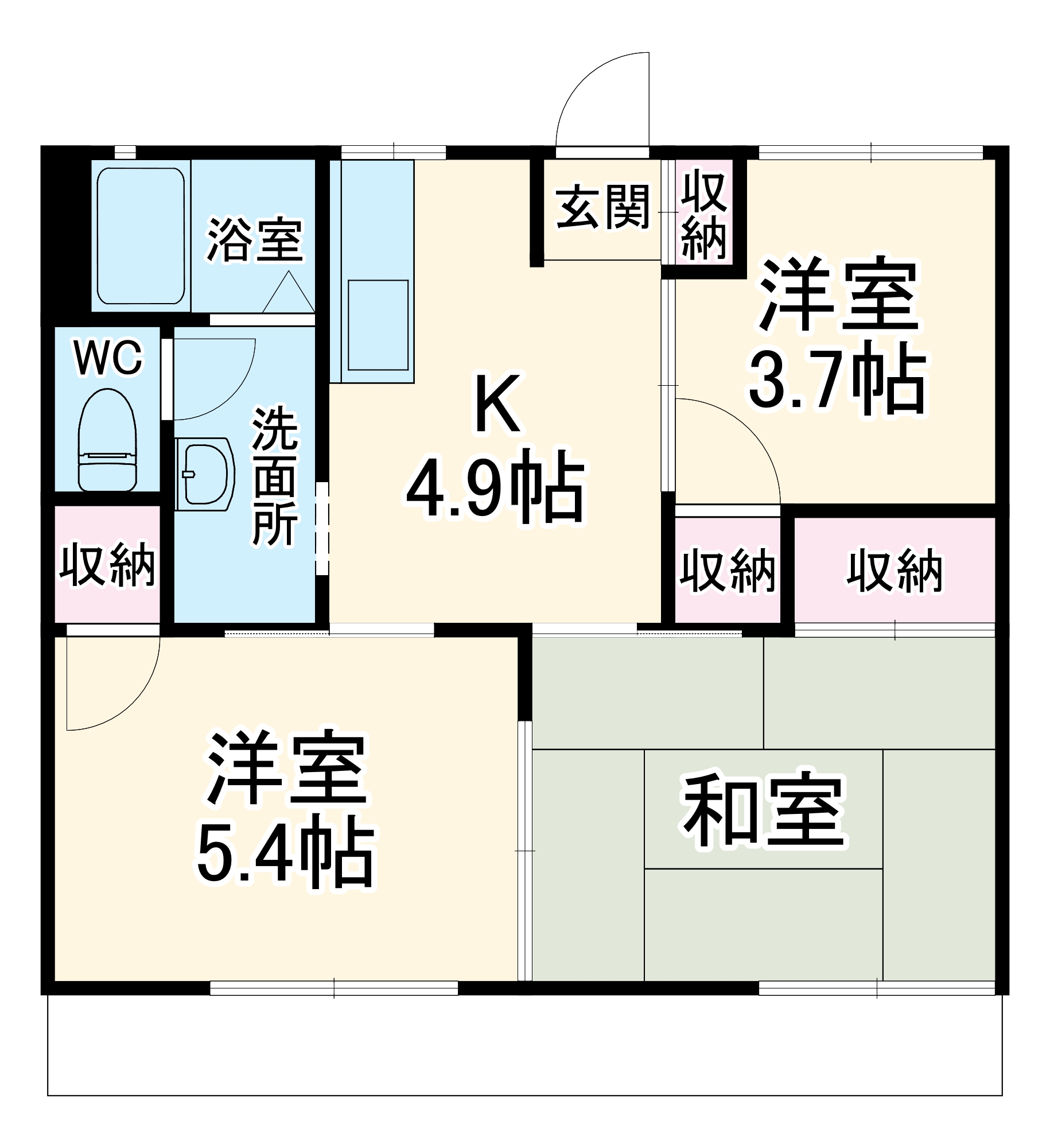 コーポ影取Ⅱの間取り