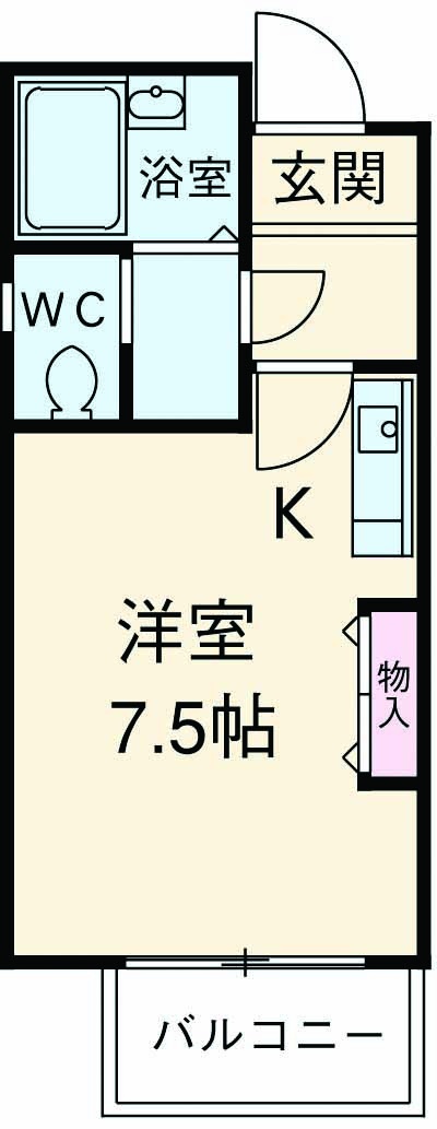 ロワール湘南 Dの間取り