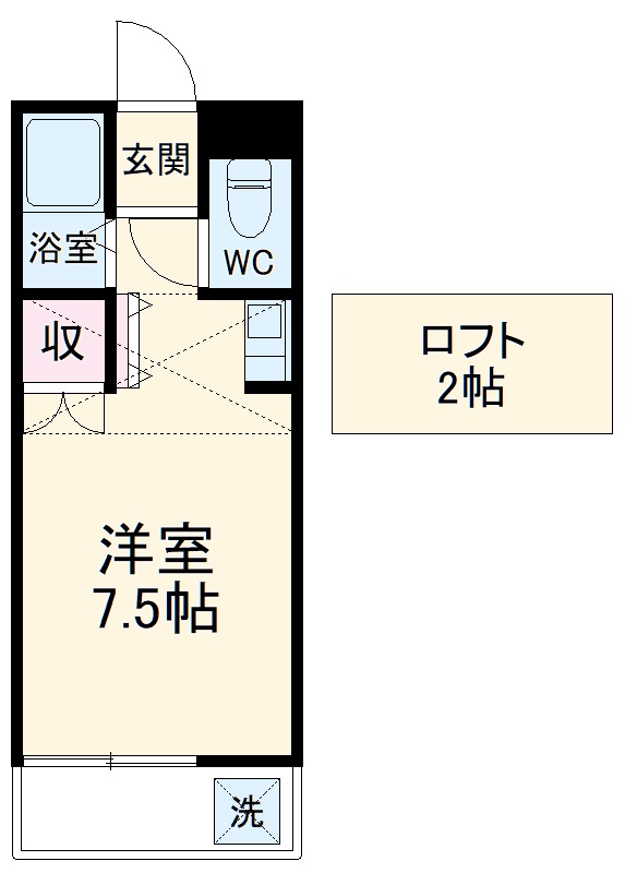 柿の木コーポの間取り