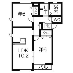アルタイルBの間取り