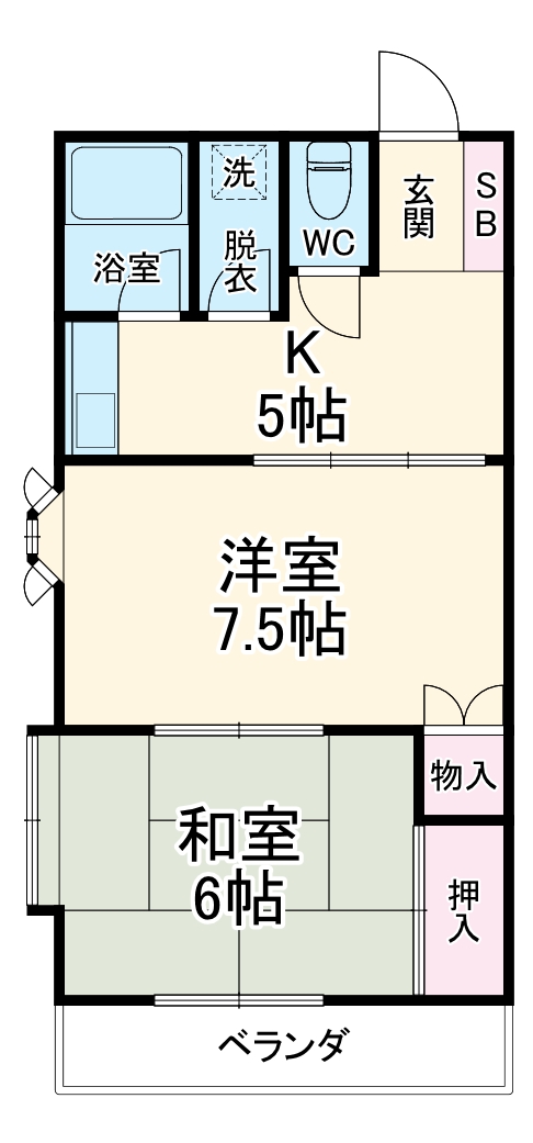 ハイネスかしわ台の間取り