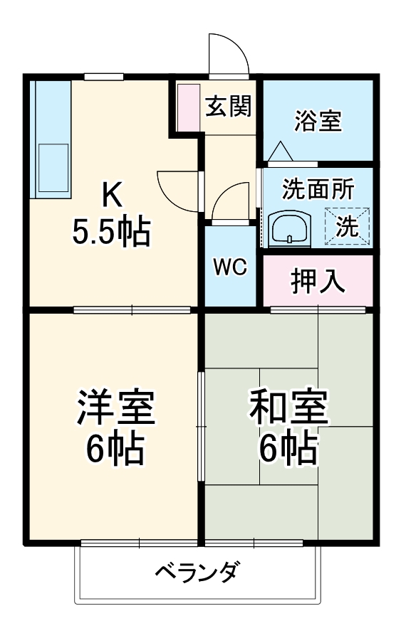ファミールハイツCの間取り