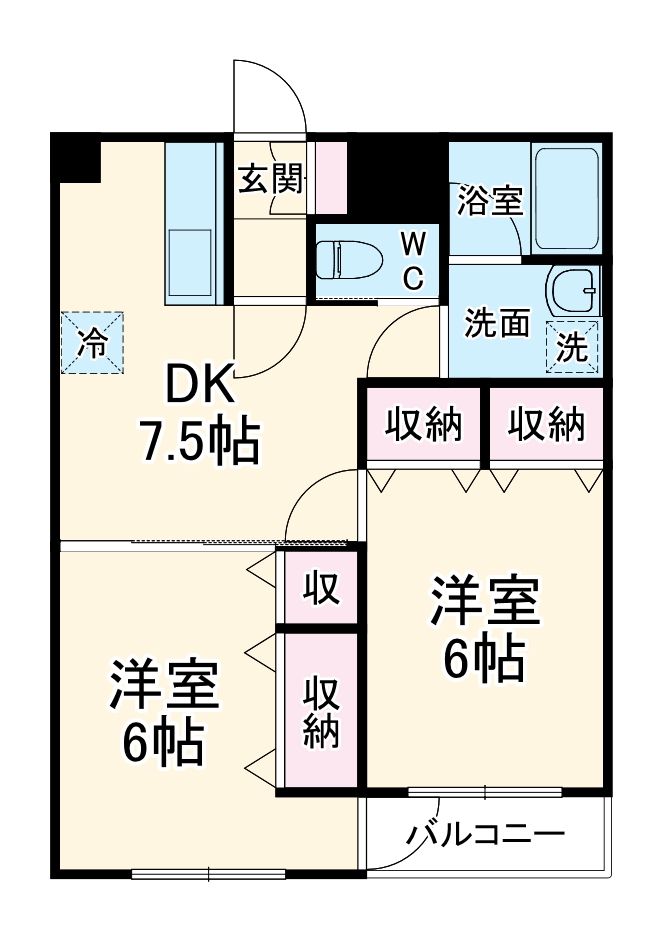 エスポワールＫＡＺＵの間取り