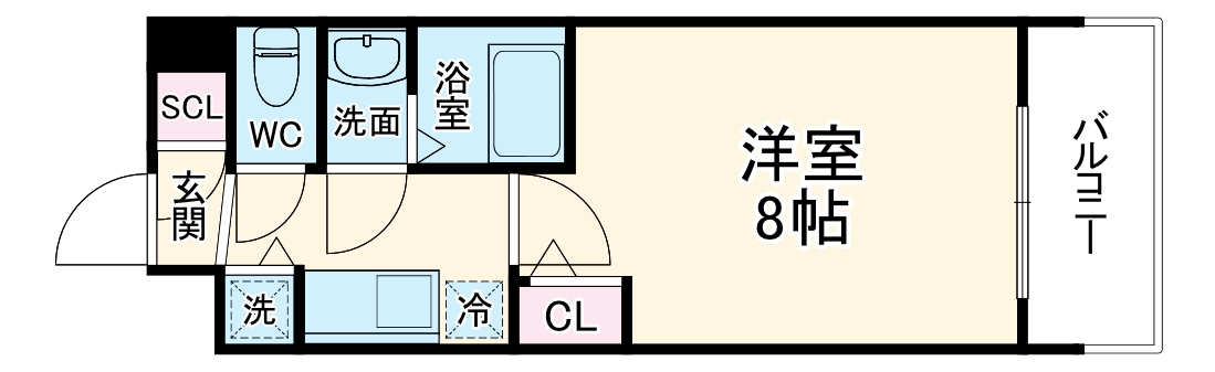 カーサレグラス城東セントラルの間取り