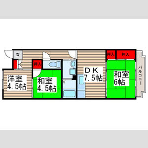 秋谷マンションの間取り