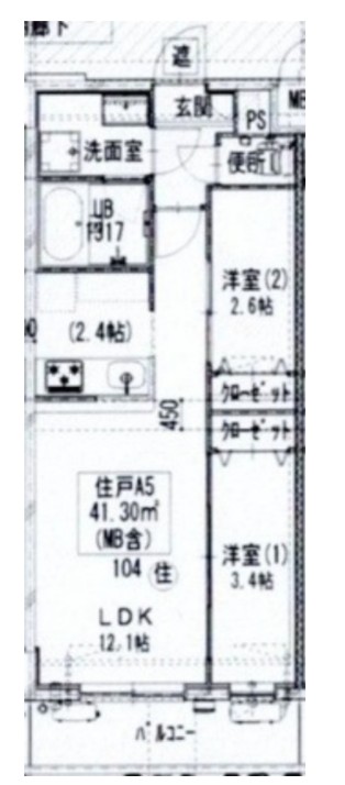 2/4 間取