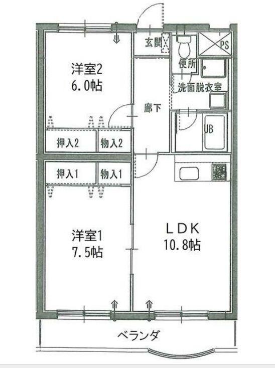 ベアーつきみ野の間取り
