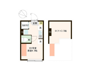ハーモニーテラス成田東Ⅳの間取り