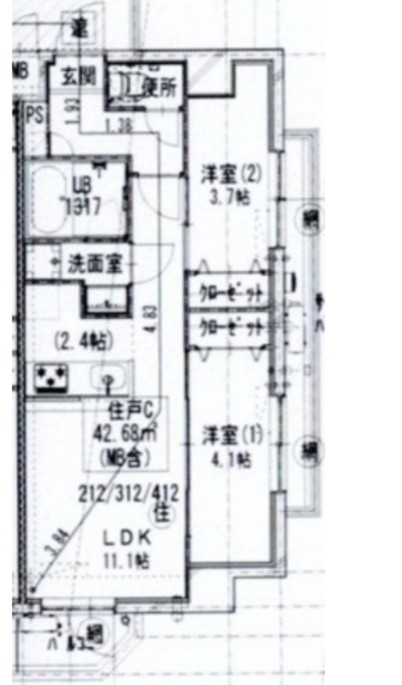 2/4 間取