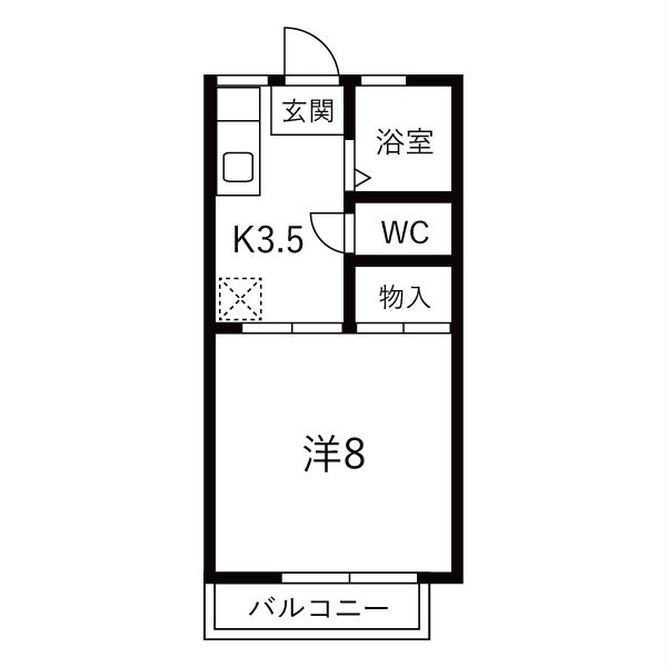 グリーンコーポ伊倉 B棟の間取り