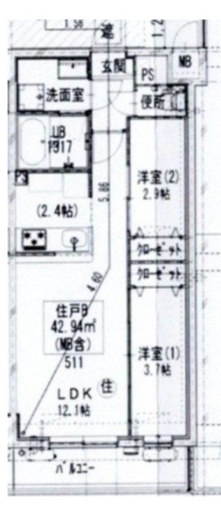 GENOVIA梅島の間取り