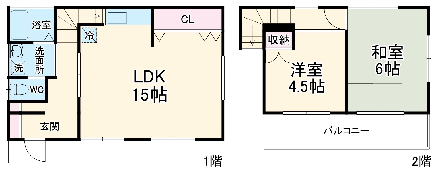 川越市大字山田戸建の間取り
