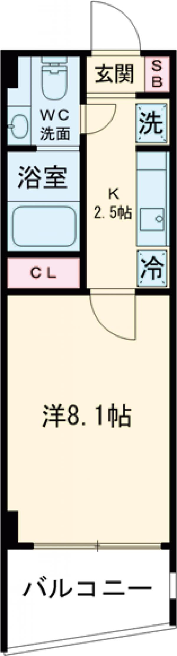 ヴォワリエ都立大学の間取り