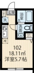 ラフィーネ生田Ⅲの間取り