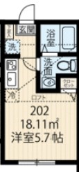 ラフィーネ生田Ⅲの間取り