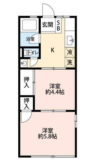 シティハイムＣＯＺＹの間取り