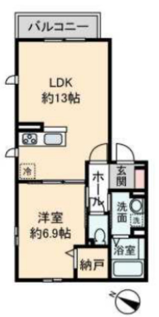 ふじのハイムⅡの間取り