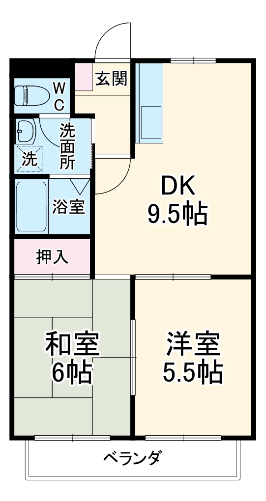 エクセランス奥田の間取り