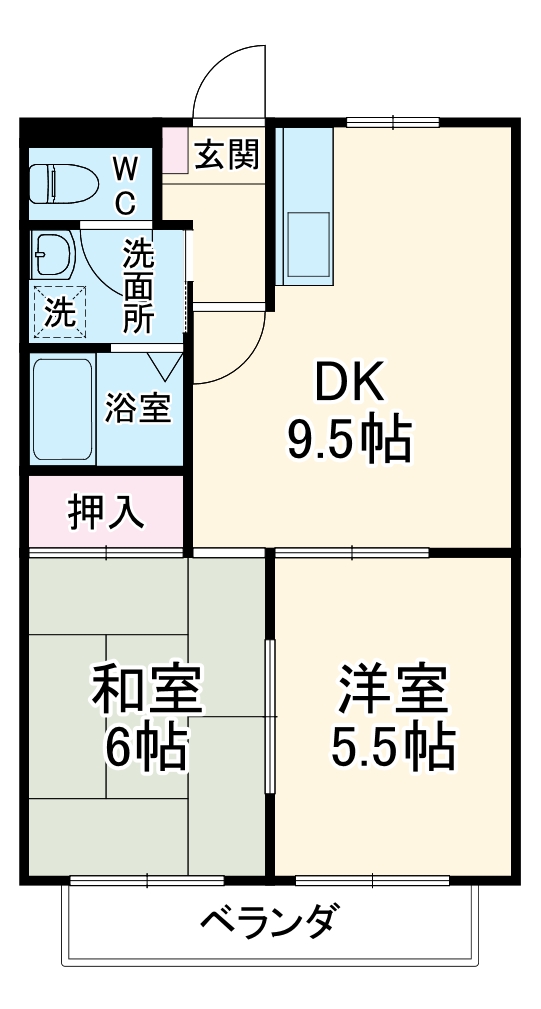エクセランス奥田の間取り