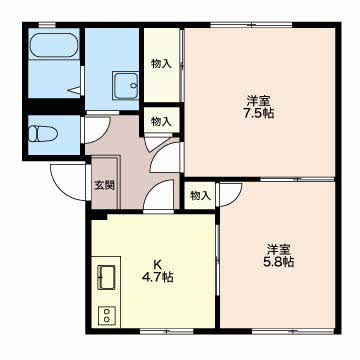 ファミールSの間取り