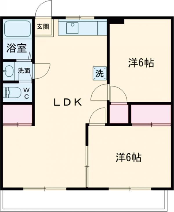 ハイネスSKの間取り