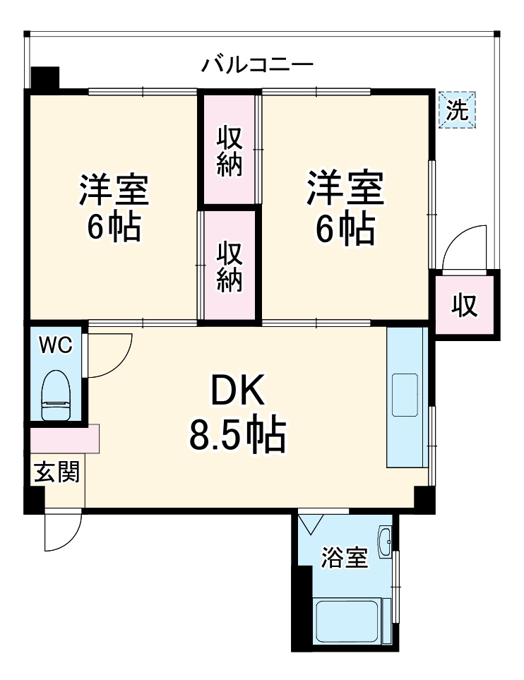 ハイツ仙波苑の間取り
