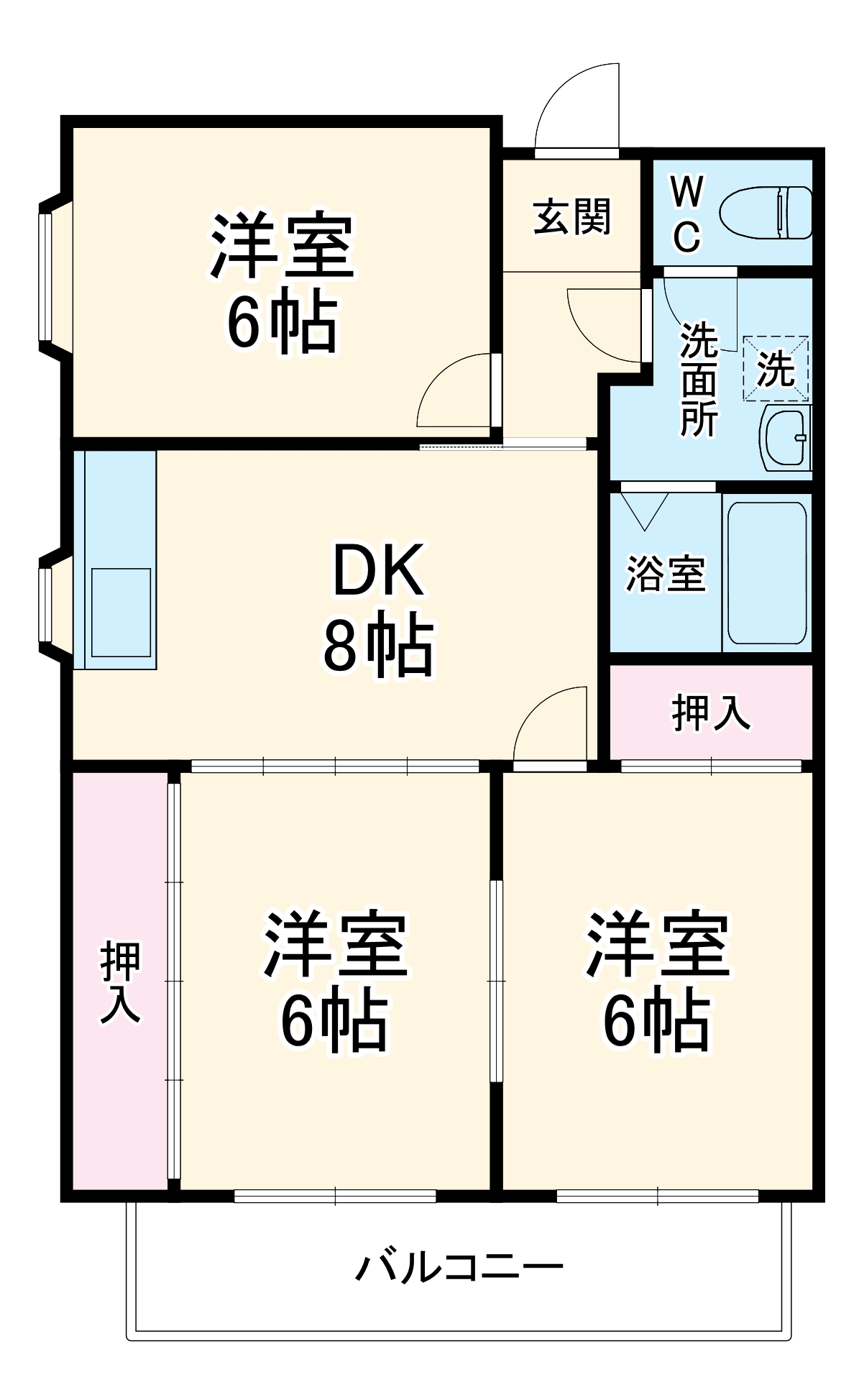 ハイツリバーサイドの間取り