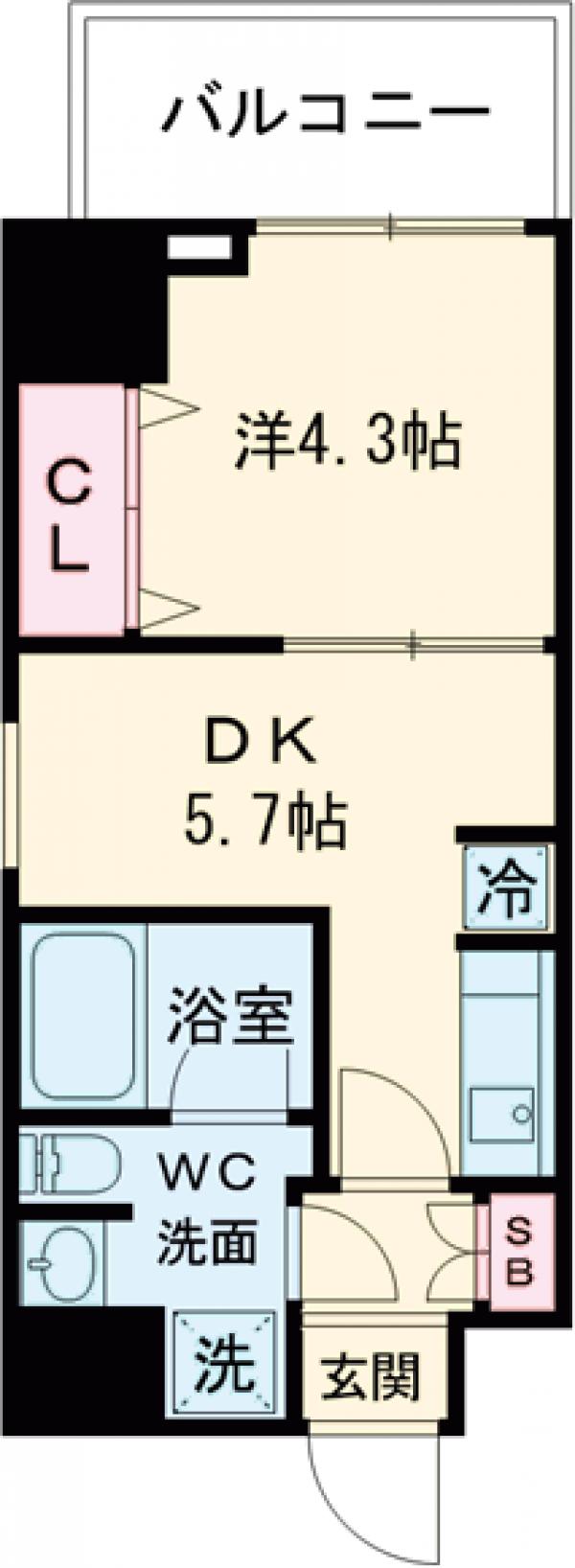 ES-Grande錦糸町ザ・クラスの間取り