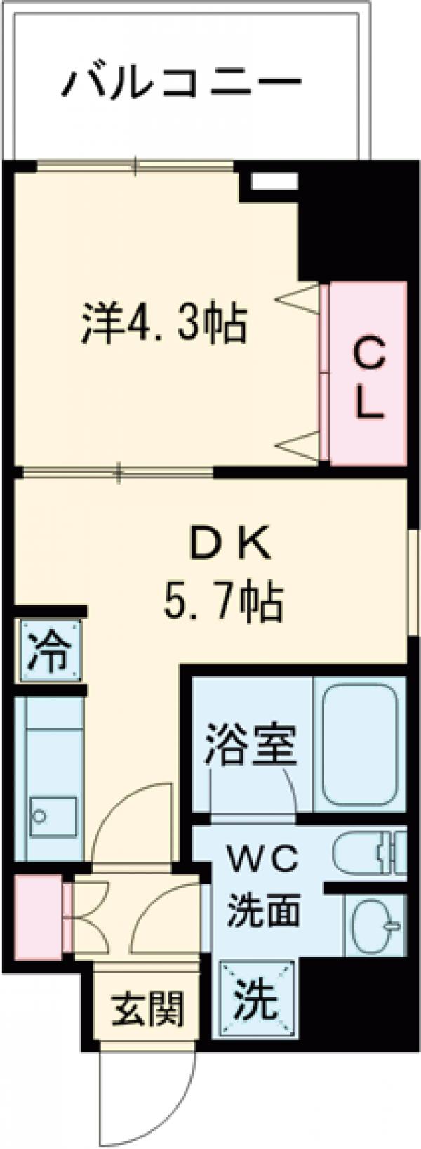 ES-Grande錦糸町ザ・クラスの間取り