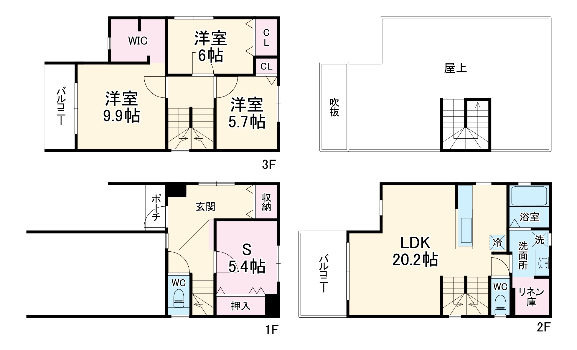 徳川1丁目戸建の間取り