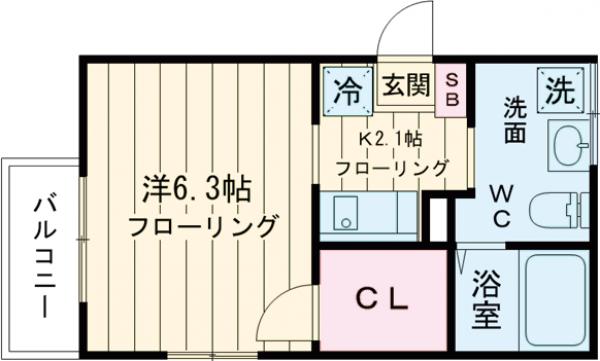 コーポトミミツⅡの間取り