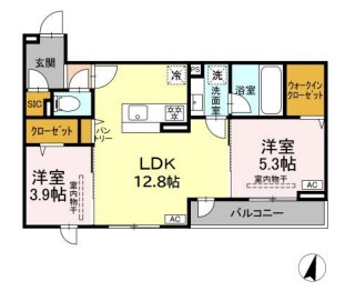 エスペリアつきみ野の間取り