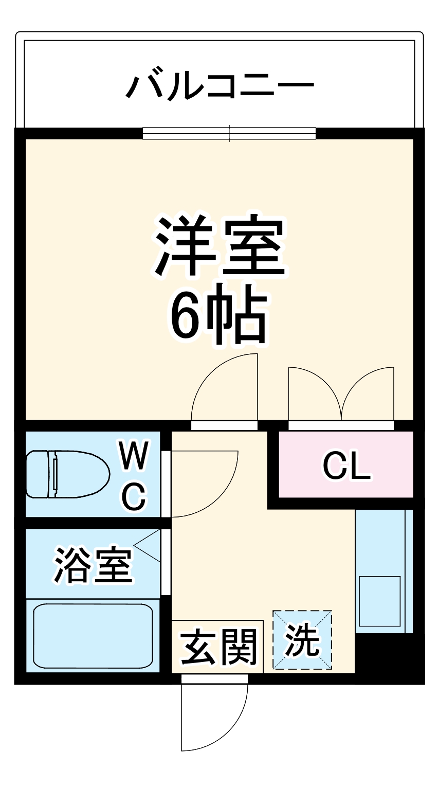 実籾コーポの間取り