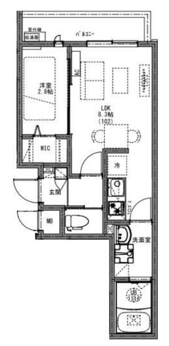 ＫＥＩＡＩ　ＲＥＳＩＤＥＮＣＥ　鳩ヶ谷の間取り
