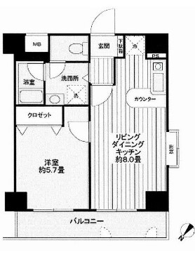 ダイアパレス川崎元木町の間取り