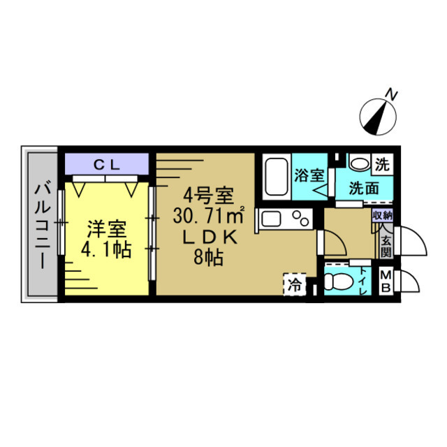 シティハウス谷塚の間取り