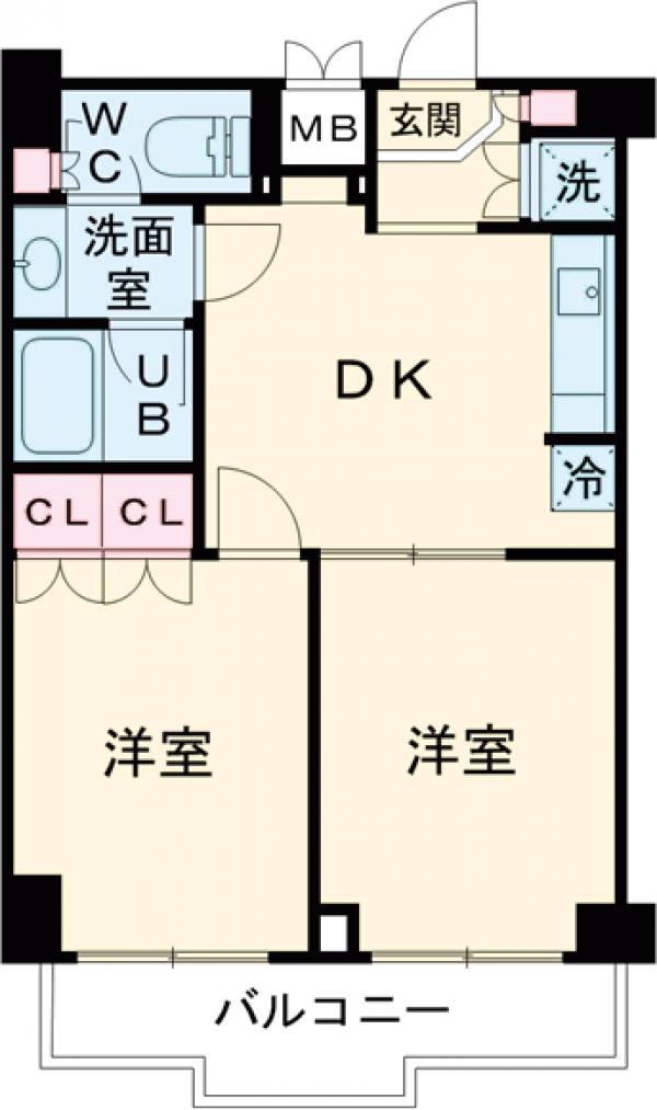 千歳の完工年月(2007年10月)築の賃貸マンションの間取り